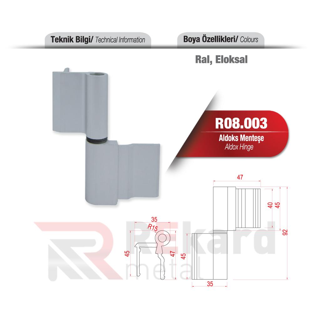 Rekard Metal | R08.003 Aldoks Menteşe