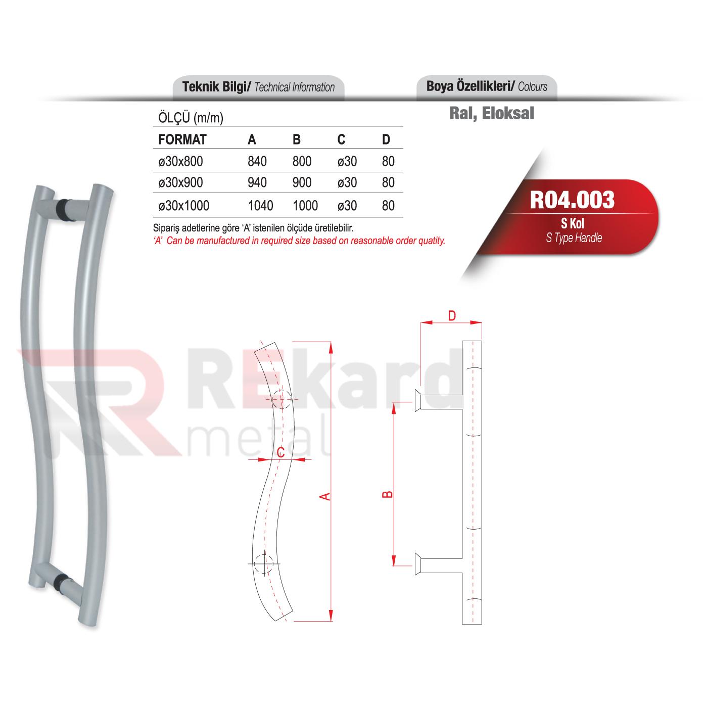 Rekard Metal | R04.003 S Kol