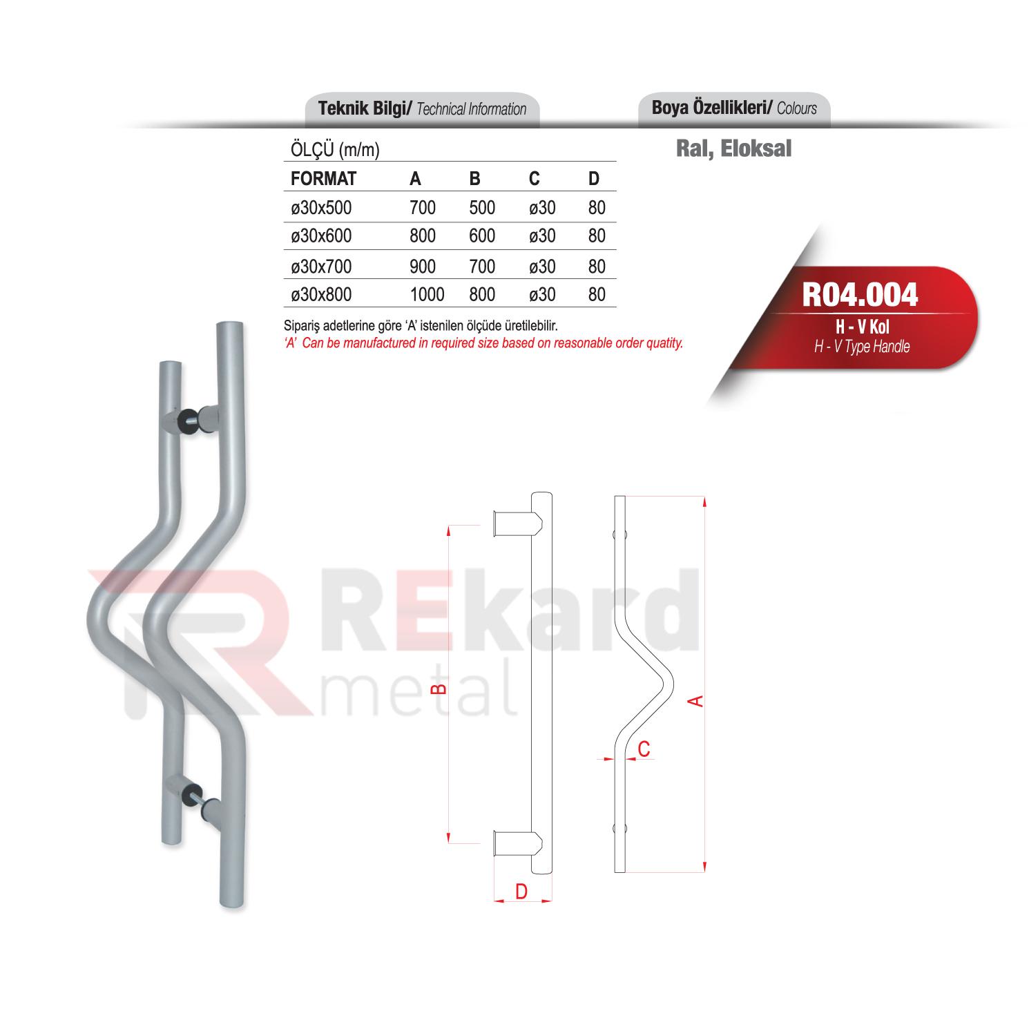 Rekard Metal | R04.004 H-V Kol